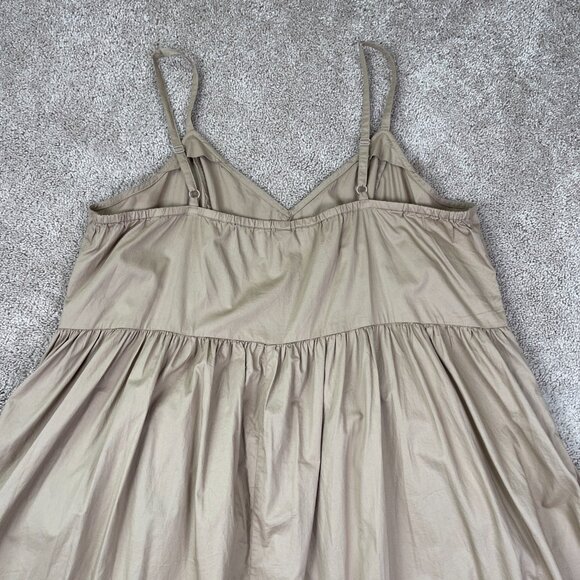 Old Navy Dress Womens XXL Brown Cotton Country Western Prairie Minimalist Basic - Picture 9 of 9